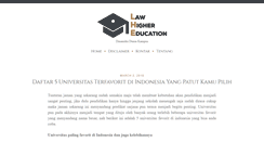 Desktop Screenshot of lawhighereducation.org